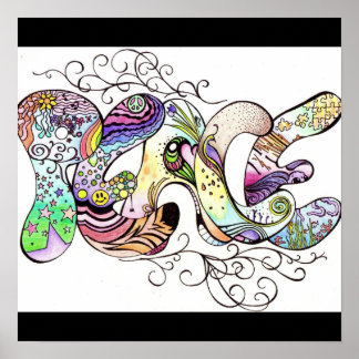 Poster Défilement de la paix