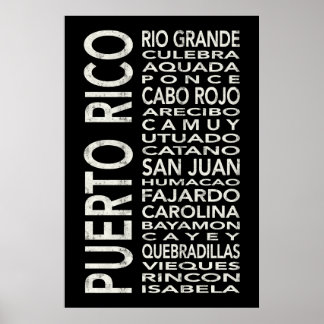 Poster Défilement du bus Art du métro Porto Rico