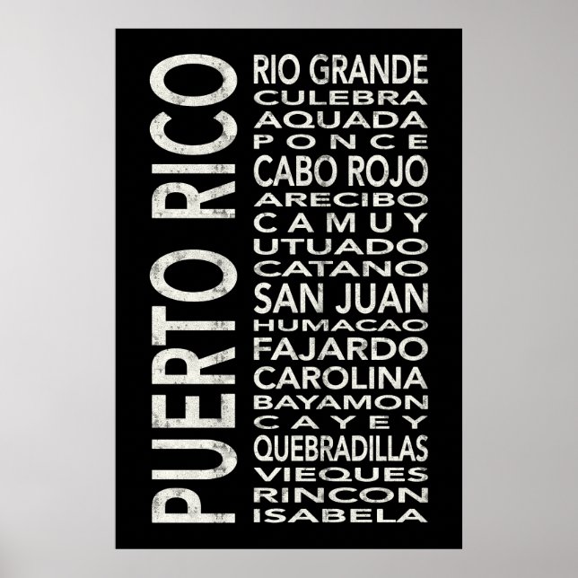 Poster Défilement du bus Art du métro Porto Rico (Devant)
