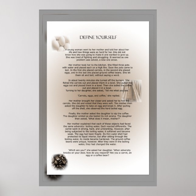 Poster Définir soi-même (Devant)