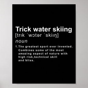 Poster Définition de figure de ski nautique