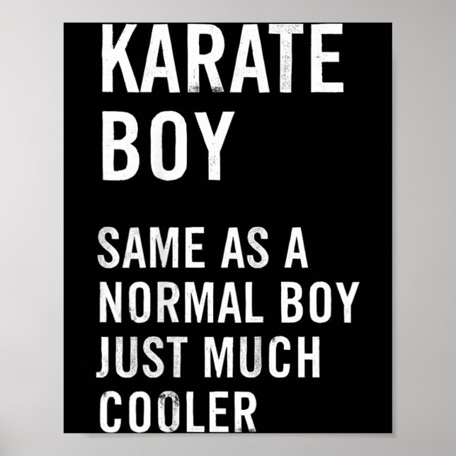 Poster Définition de Karate Boy Drôle (Devant)