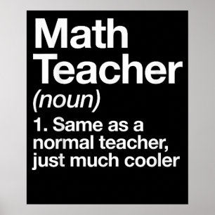 Poster Définition De L'Enseignant En Mathématiques Retour