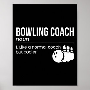 Poster Définition de l'entraîneur de Bowling