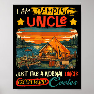 Poster Définition de l'oncle camping beaucoup plus cool p