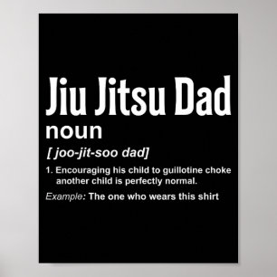 Poster Définition de Papa Jiu-Jitsu BJJ Jiu-Jitsu Brésili