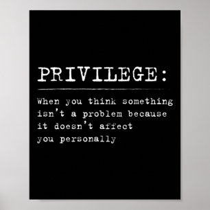 Poster Définition de privilège Égalité et droits civils S