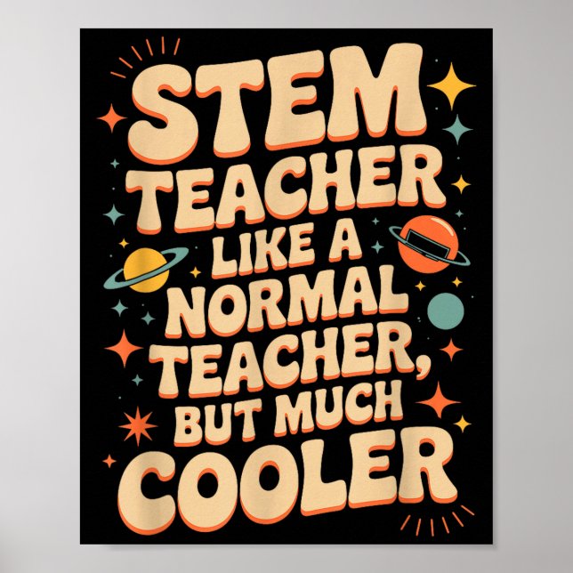 Poster Définition de professeur STEM drôle Science Math T (Devant)
