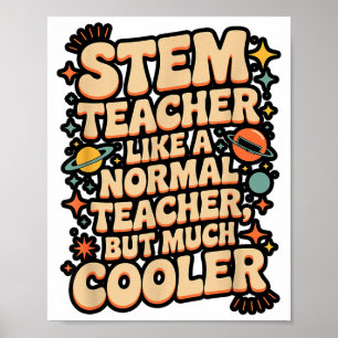 Poster Définition de professeur STEM drôle Science Math T
