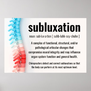 Poster Définition de subbluxation Chiropratique