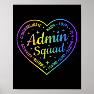 Poster Définition d'équipe d'administration Squad Admin É