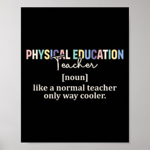Poster Définition drôle de professeur d'éducation physiqu