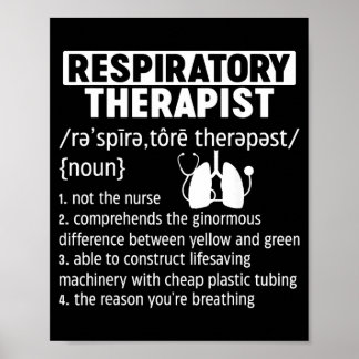 Poster Définition drôle de Thvibespist respiratoire pulmo