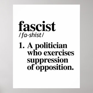 Poster Définition fasciste