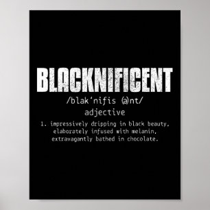 Poster Définition magnifique Noir Histoire Junetten