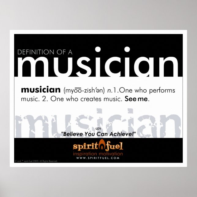 Poster Definition - Musiker (Vorne)
