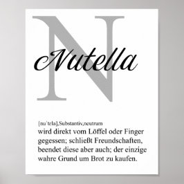 Poster Definition Nutella