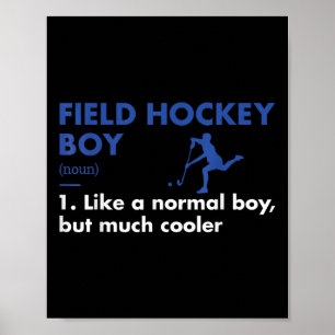 Poster Définition Sport Boy Hockey sur gazon 