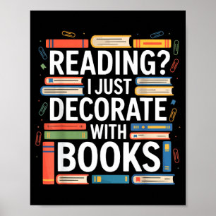 Poster Définition Tsundoku bibliophile livresque amoureux