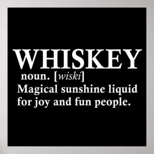 Poster définition whisky whisky amusant citations