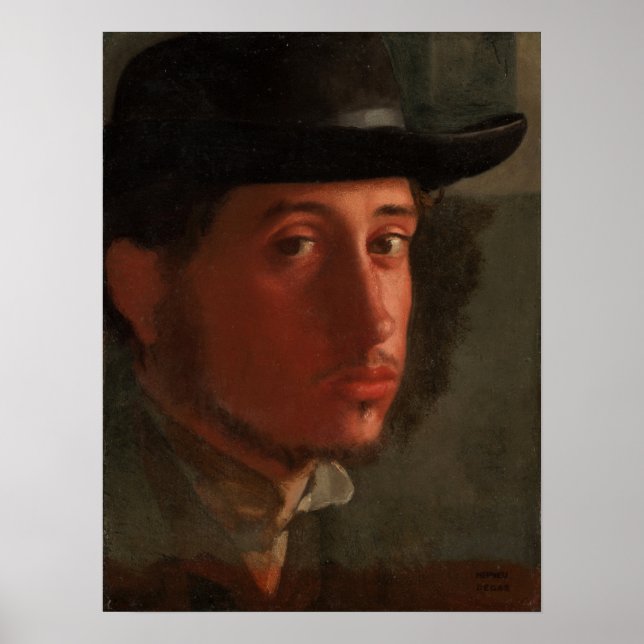 Poster Degas - Autoportrait (Devant)