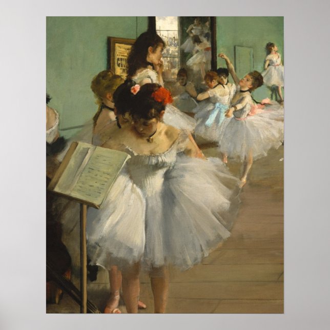 Poster Degas Classe Danse Danseurs de ballet Ballerina Ar (Devant)