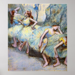 Poster Degas - Danseurs De Ballet Dans Les Ailes 1900