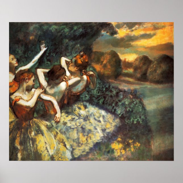 Poster Degas Four Dancers (Devant)