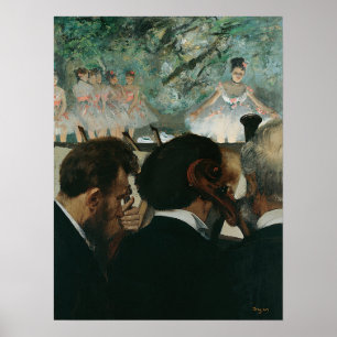 Poster Degas - Musiciens d'orchestre