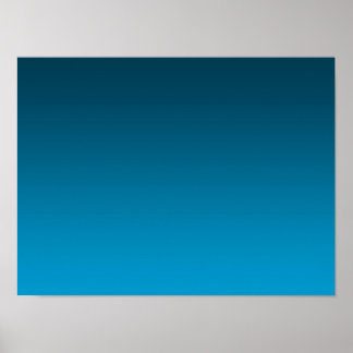 Poster Dégradé Bleu - clair à profond | Fond d'ambiance |