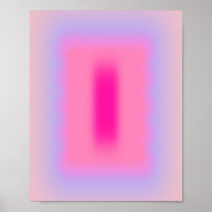 Poster Dégradé d'abstraction rose