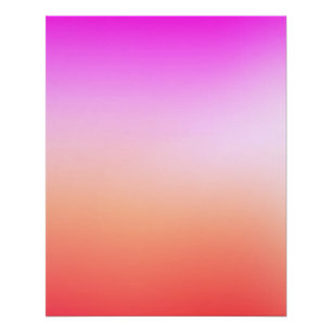 Poster Dégradé de coucher de soleil pastel radieux