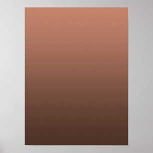 Poster Dégradé Mocha - du foncé au clair Humeurs Sazonn