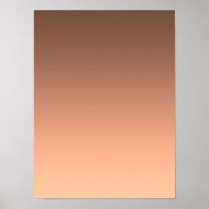 Poster Dégradé pêche - clair à intense   Humeurs saisonni