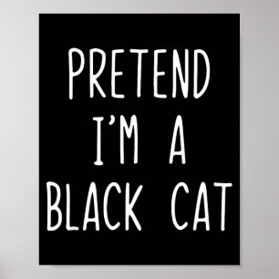 Poster Déguisement de chat noir pour adultes paresseux Ha