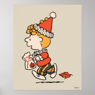 Poster Déguisement de clown de Sally pour Halloween Peanu