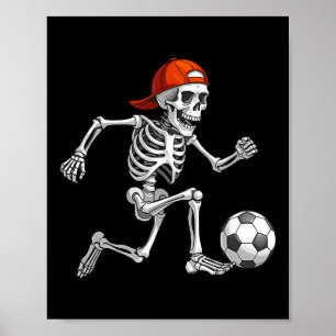 Poster Déguisement de foot-ball squelette drôle pour homm