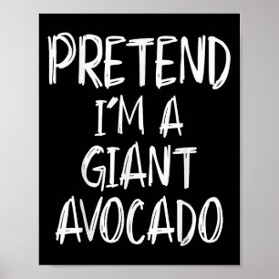Poster Déguisement de gros avocat pour Halloween