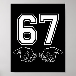 Poster Déguisement de mème drôle 67 Six Sept Halloween Ge