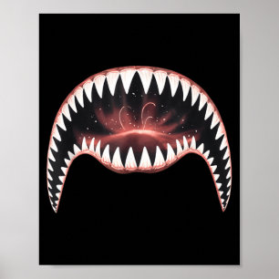 Poster Déguisement de visage effrayant et effrayant Hallo
