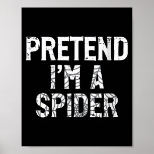 Poster Déguisement drôle de femme pour Halloween prétenda