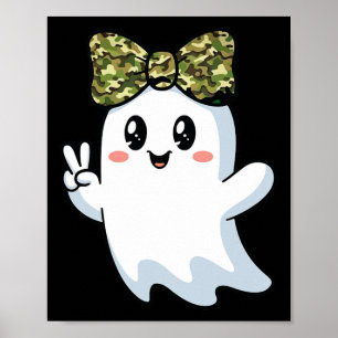 Poster Déguisement drôle d'Halloween Camouflage Fantôme B