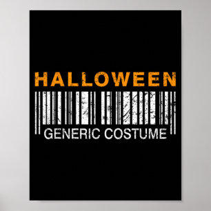 Poster Déguisement drôle générique Halloween