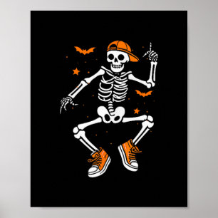 Poster Déguisement Halloween drôle de squelette Trump