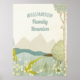 Poster Dehors pique-nique de la Réunion de famille