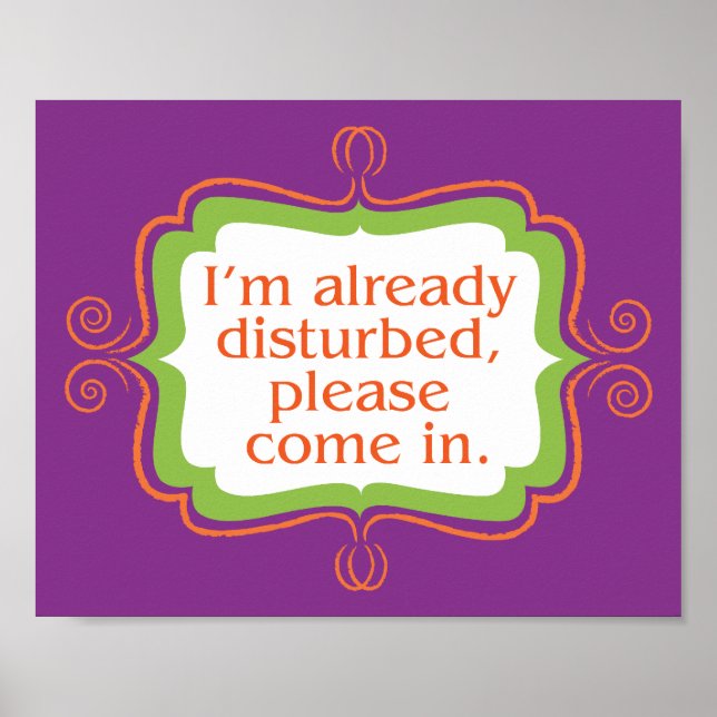 Poster Déjà Perturbé, S'Il Vous Plaît Connectez-Vous (Devant)