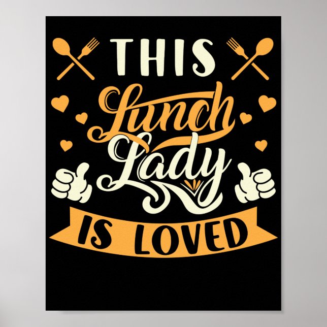 Poster Déjeuner Dame Cette Déjeuner Dame Est Amoureux Déj (Devant)