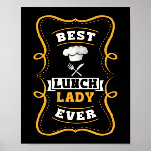 Poster Déjeuner Dame Meilleur Déjeuner Dame Jamais Déjeun