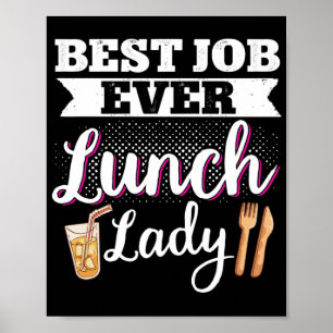 Poster Déjeuner Dame Meilleur Travail Déjeuner Dame Déjeu