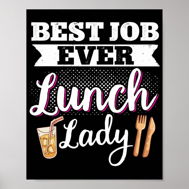 Poster Déjeuner Dame Meilleur Travail Déjeuner Dame Déjeu (Devant)